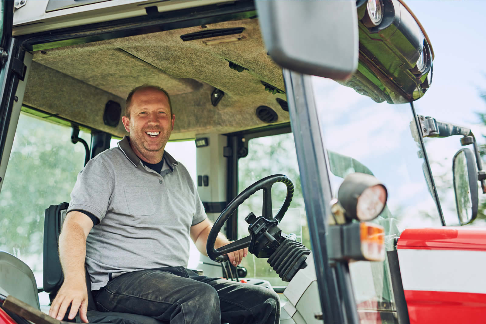 Farm tractor driver
